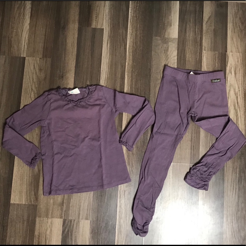 EUC Matilda Jane Platinum leggings and top